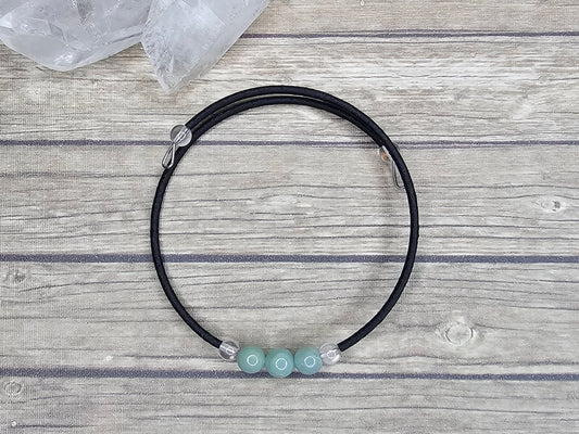 Amazonite Memory Wire Bracelet