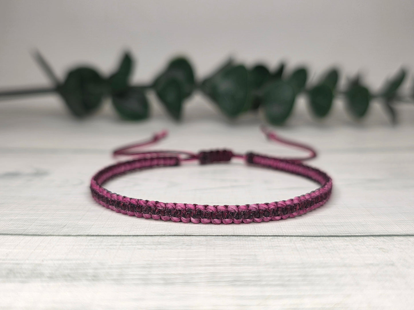 Hand Knotted Macrame Bracelet – Custom Cord Colour Adjustable Bracelet