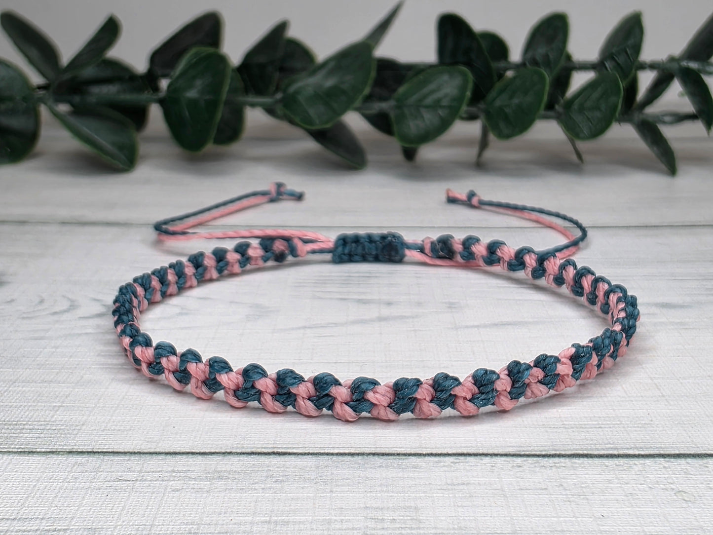 Hand Knotted Macrame Bracelet – Custom Cord Colour Adjustable Bracelet
