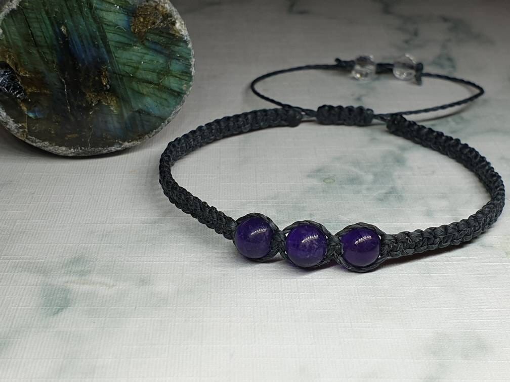 Amethyst Beads Bracelet