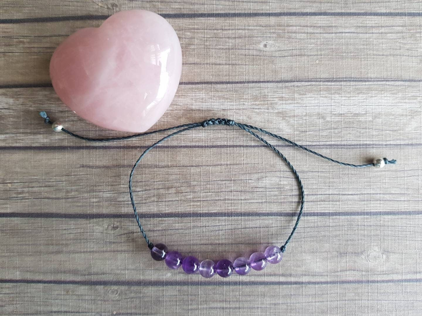 Amethyst Beaded Bracelet