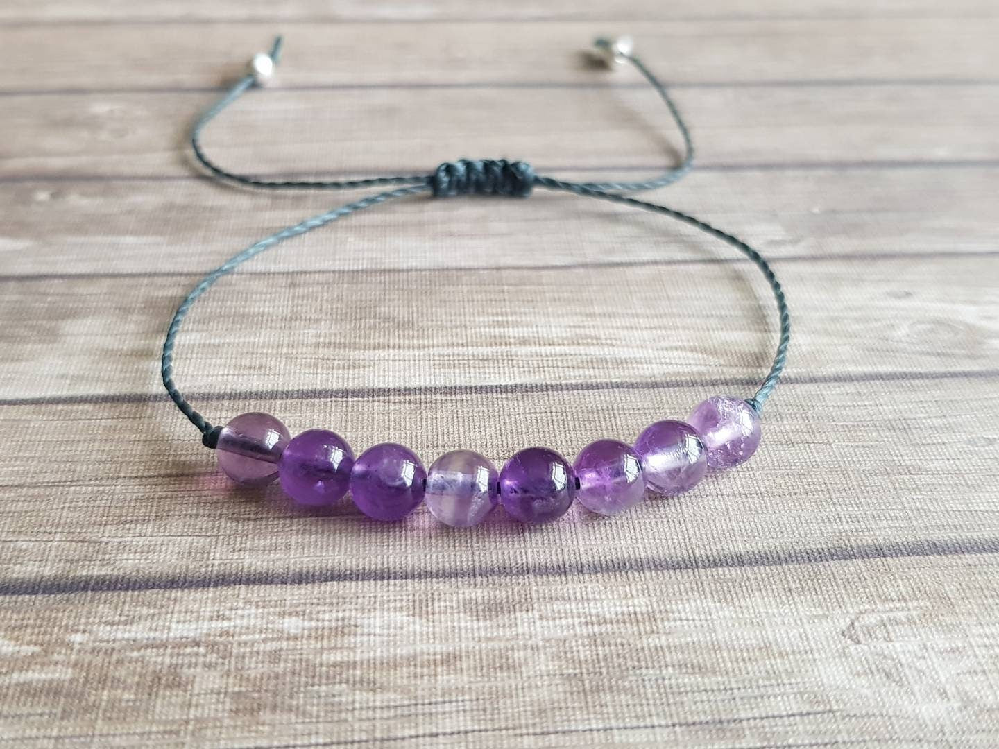 Amethyst Beaded Bracelet