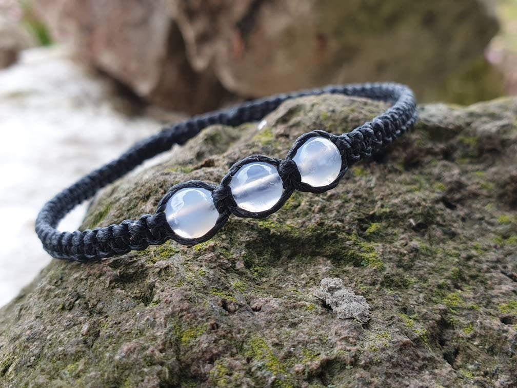 Blue Lace Agate Beads Bracelet