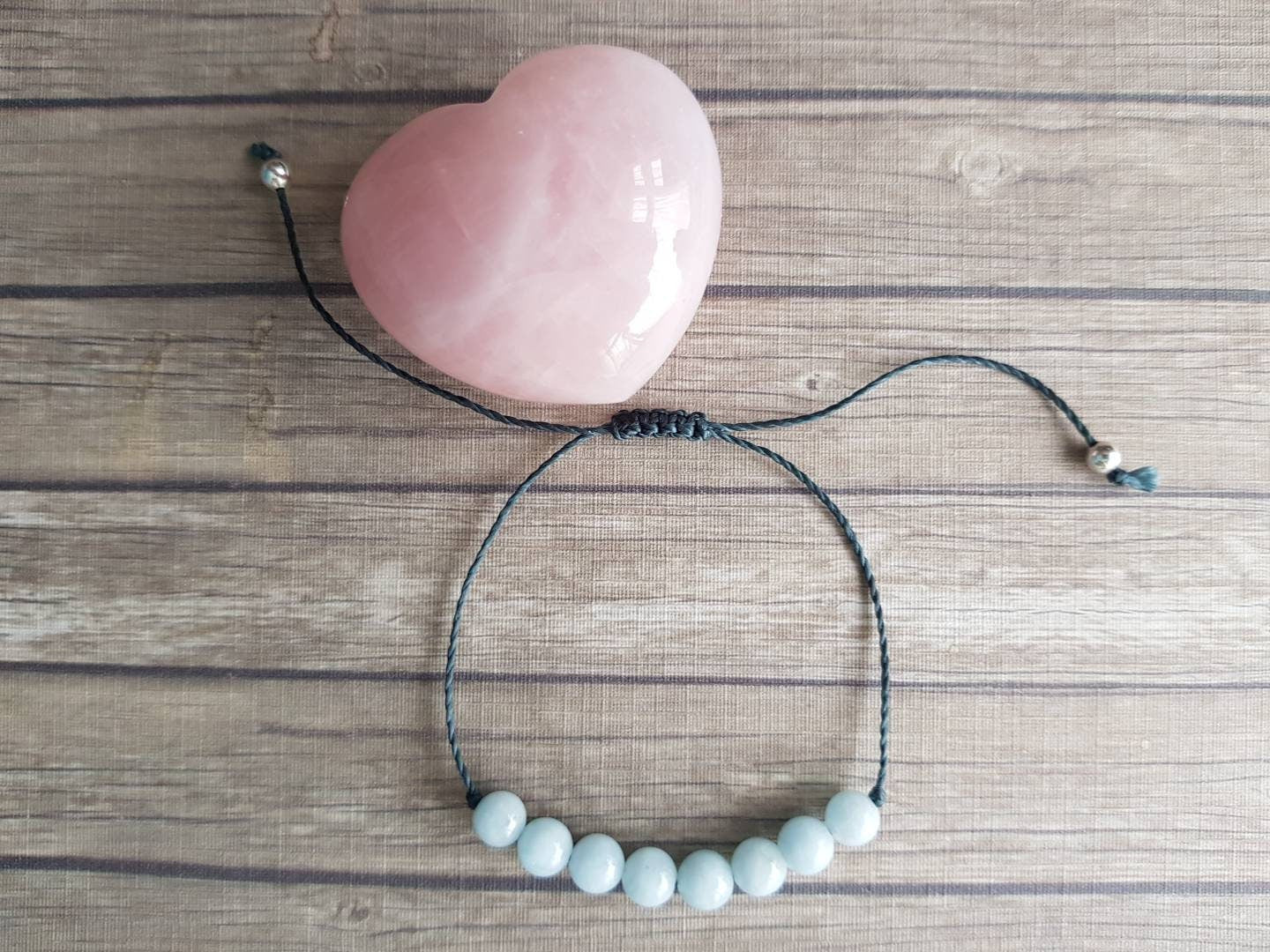 Aquamarine Beaded Bracelet