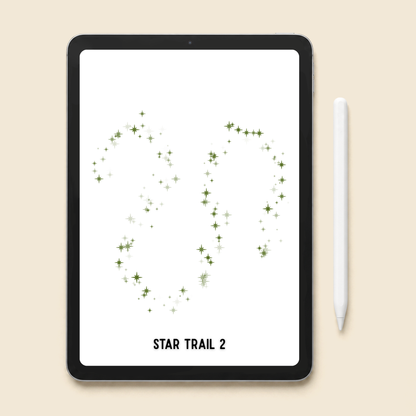 Procreate Star Stamp Brushes | Sparkle & Star Trail Brushes