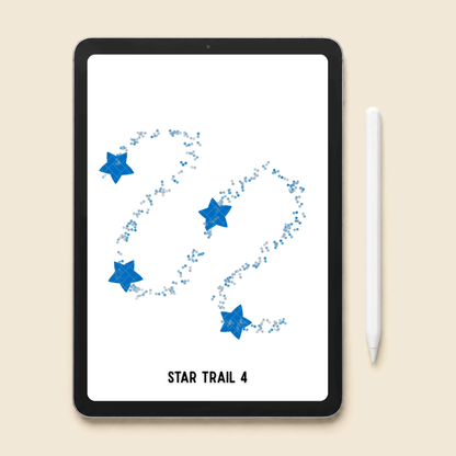 Procreate Star Stamp Brushes | Sparkle & Star Trail Brushes