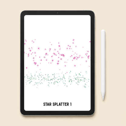 Procreate Star Stamp Brushes | Sparkle & Star Trail Brushes