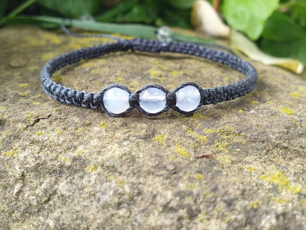 Blue Lace Agate Beads Bracelet