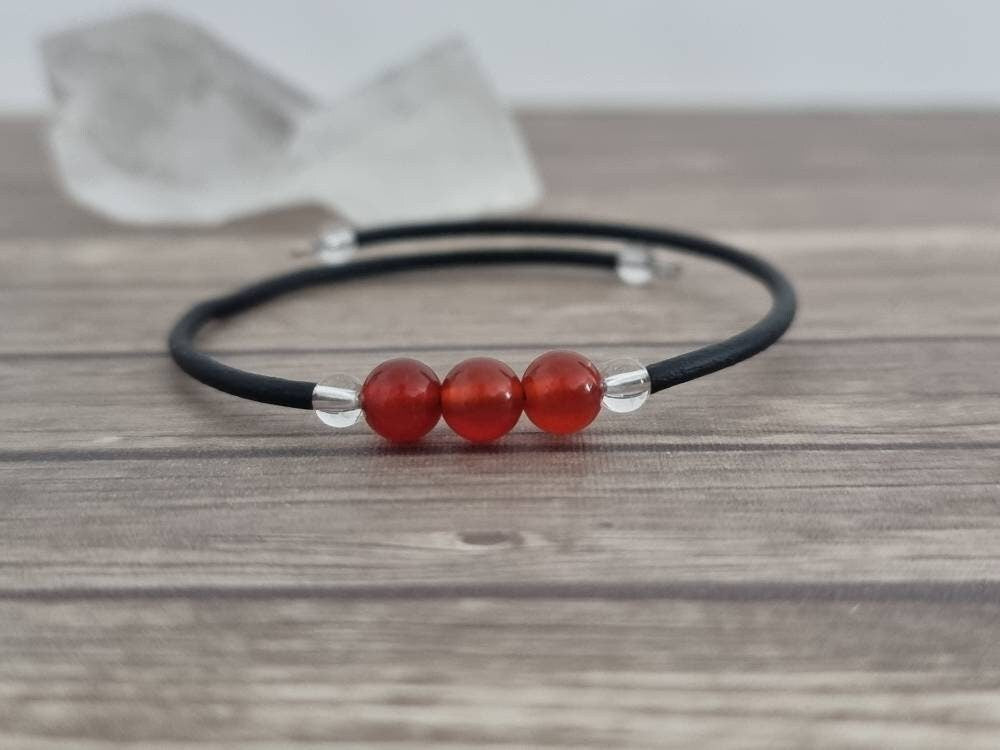 Gemstone Memory Wire Bracelet