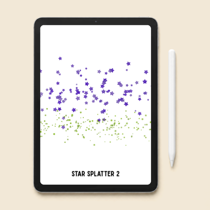 Procreate Star Stamp Brushes | Sparkle & Star Trail Brushes