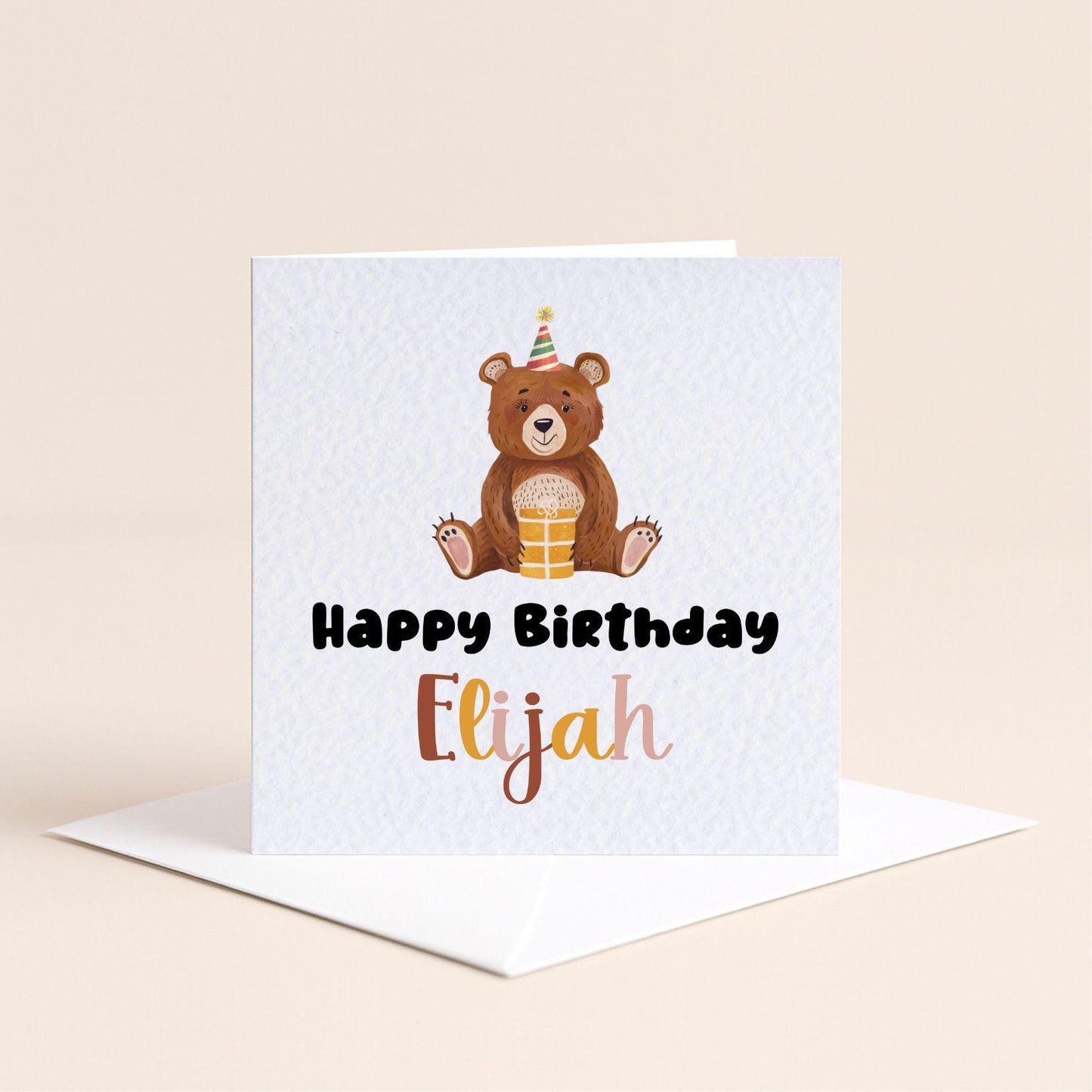 Personalised Animal Happy Birthday Card
