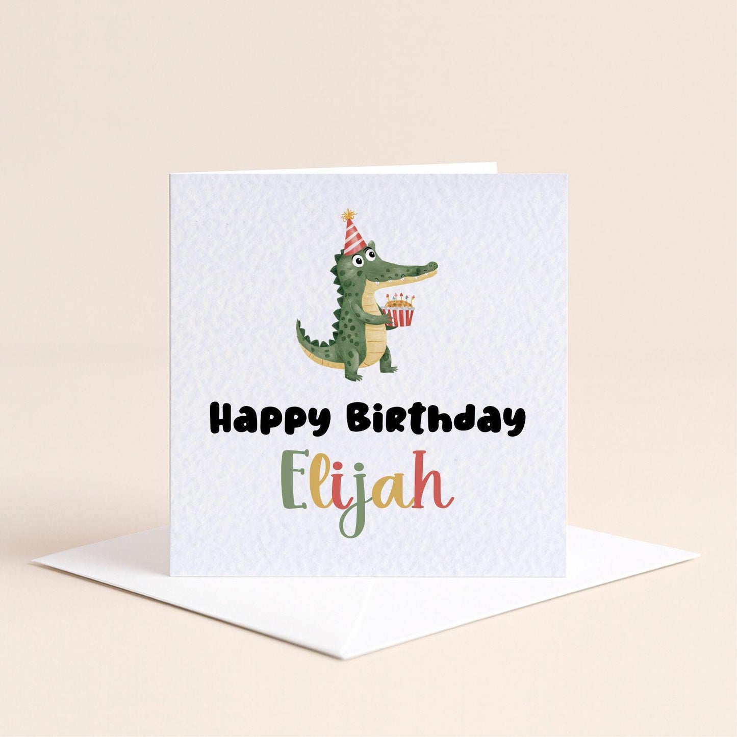 Personalised Animal Happy Birthday Card