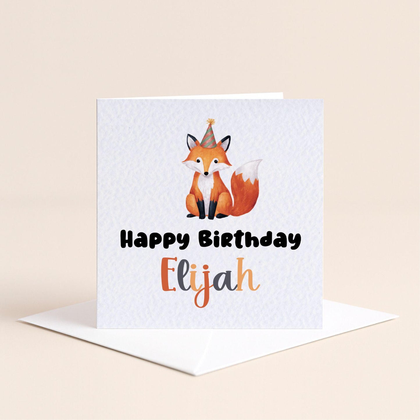 Personalised Animal Happy Birthday Card