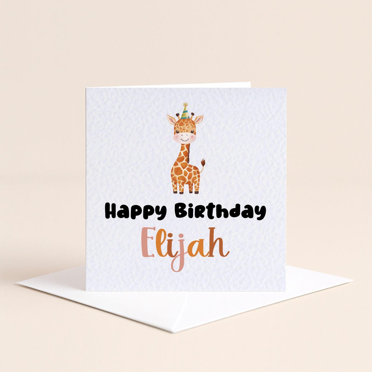 Personalised Animal Happy Birthday Card
