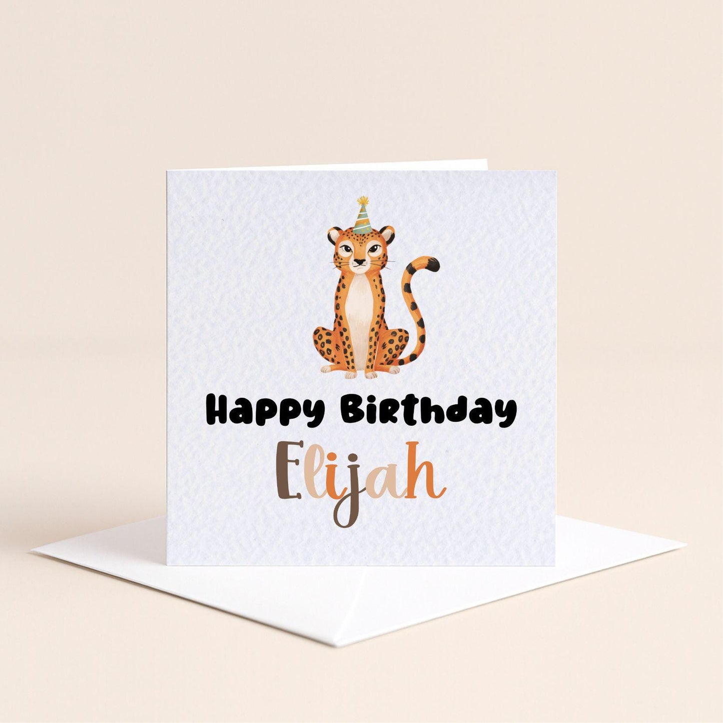 Personalised Animal Happy Birthday Card