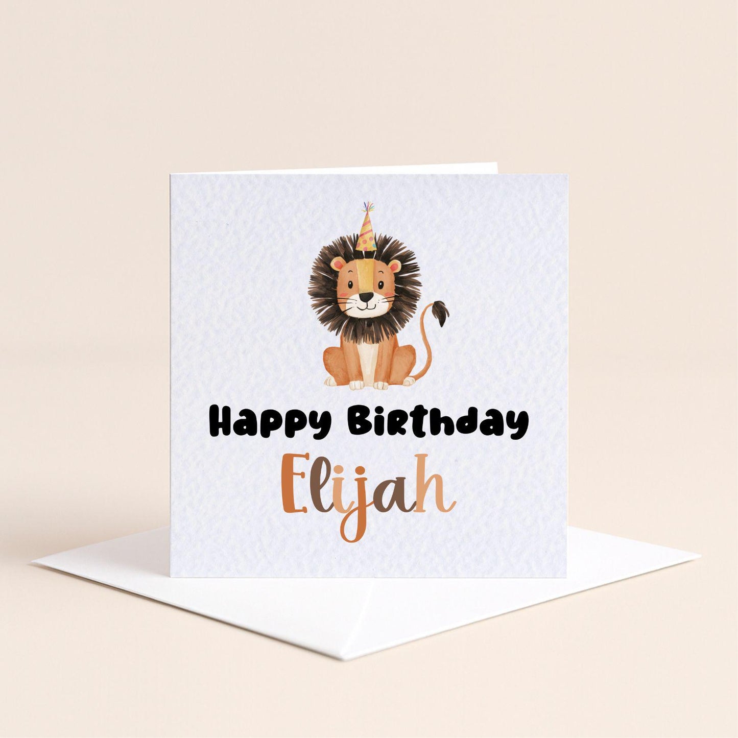 Personalised Animal Happy Birthday Card