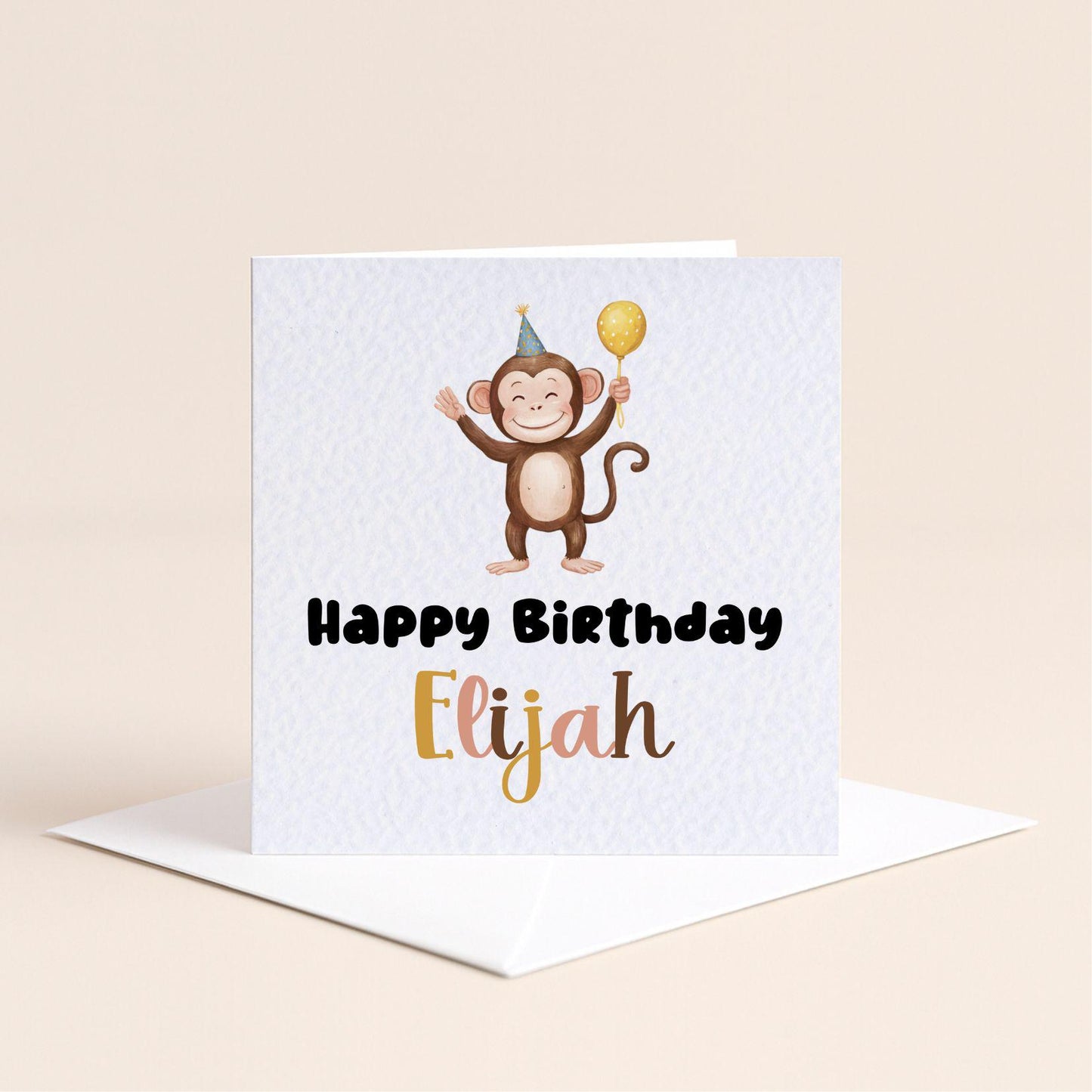 Personalised Animal Happy Birthday Card