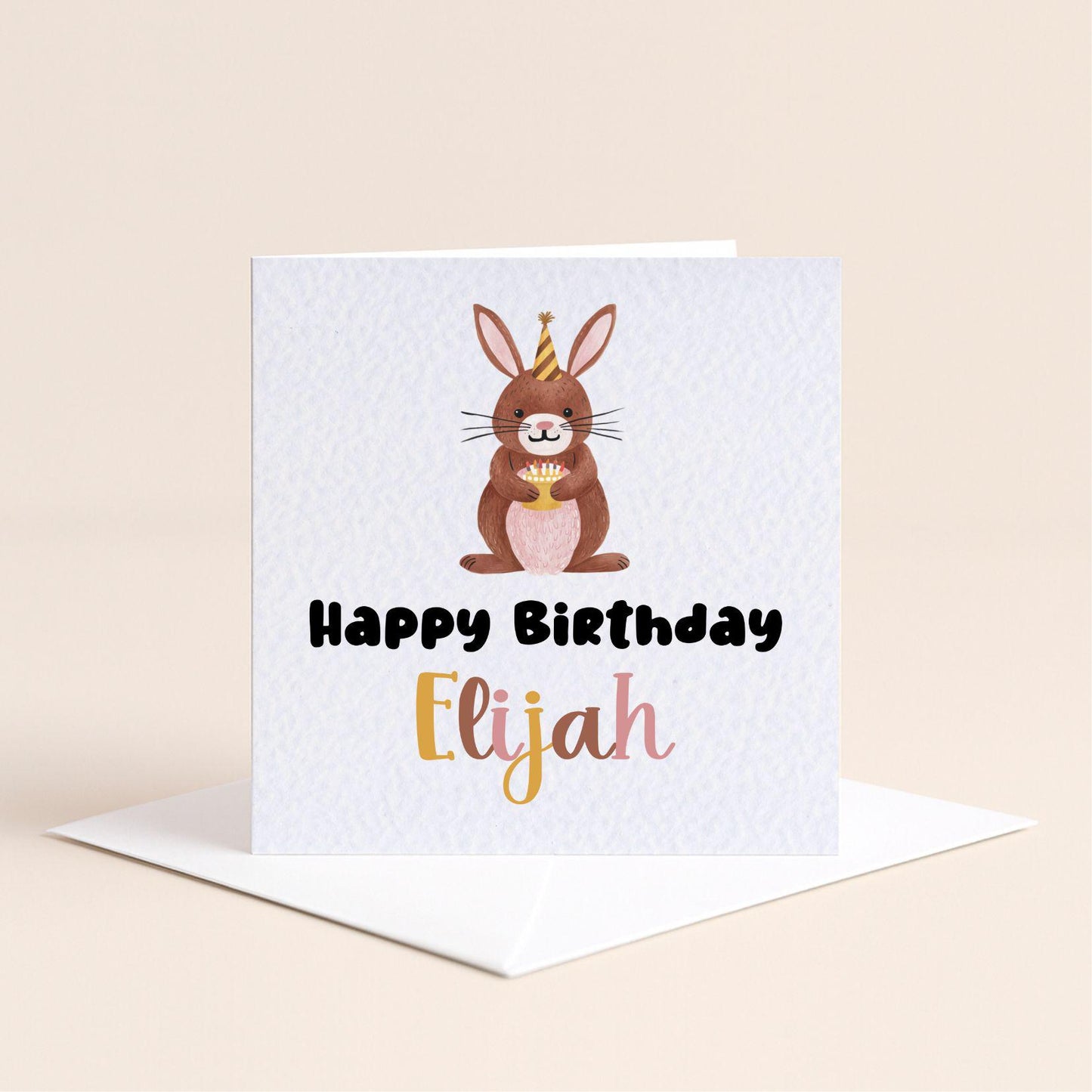 Personalised Animal Happy Birthday Card
