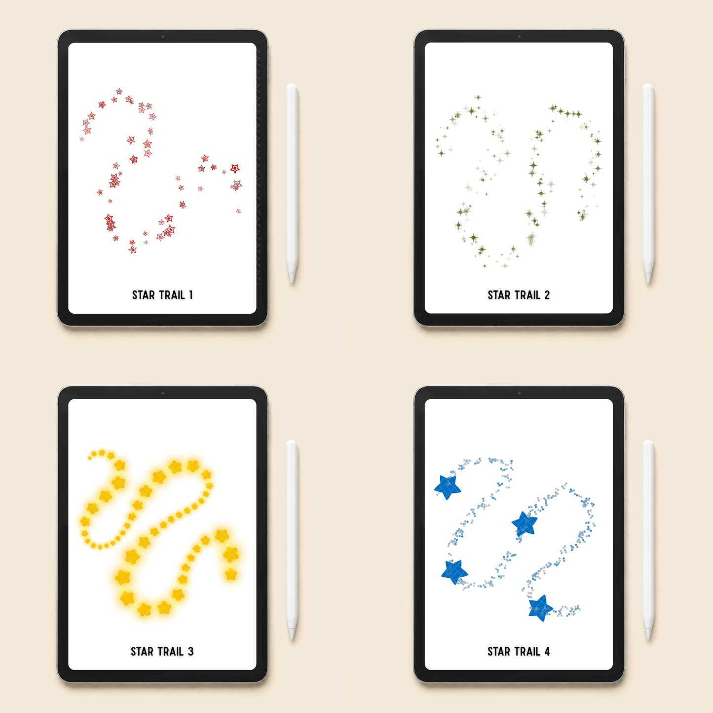 Procreate Star Stamp Brushes | Sparkle & Star Trail Brushes