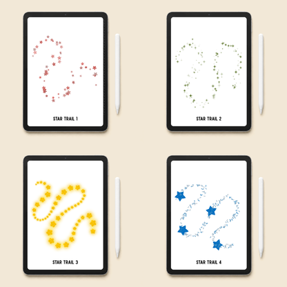 Procreate Star Stamp Brushes | Sparkle & Star Trail Brushes