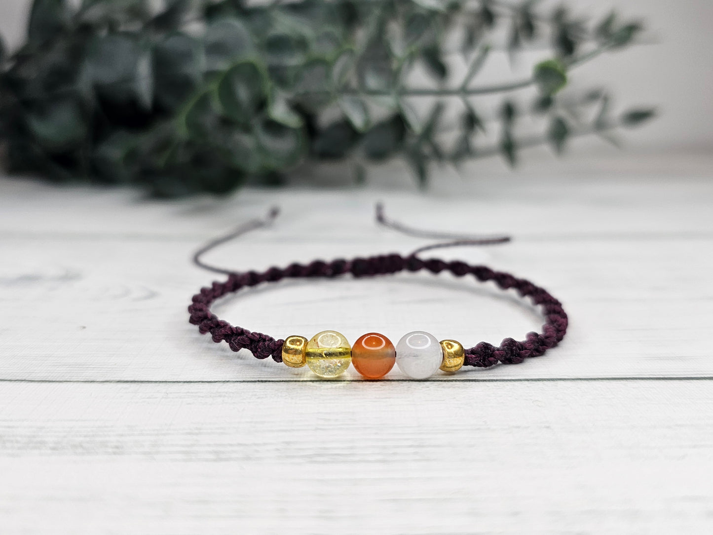 Vitality & Harmony Crystal Bracelet | Moonstone, Citrine, Carnelian