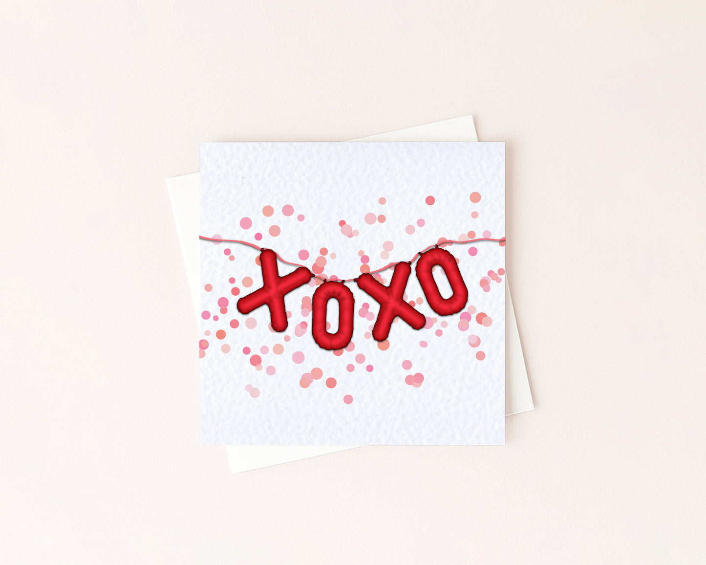 XOXO Card | Love Card, Cute Romantic Card, Valentines Card, Anniversary Card, Thinking of You Card