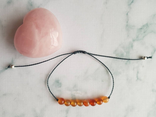 Carnelian Beaded Bracelet