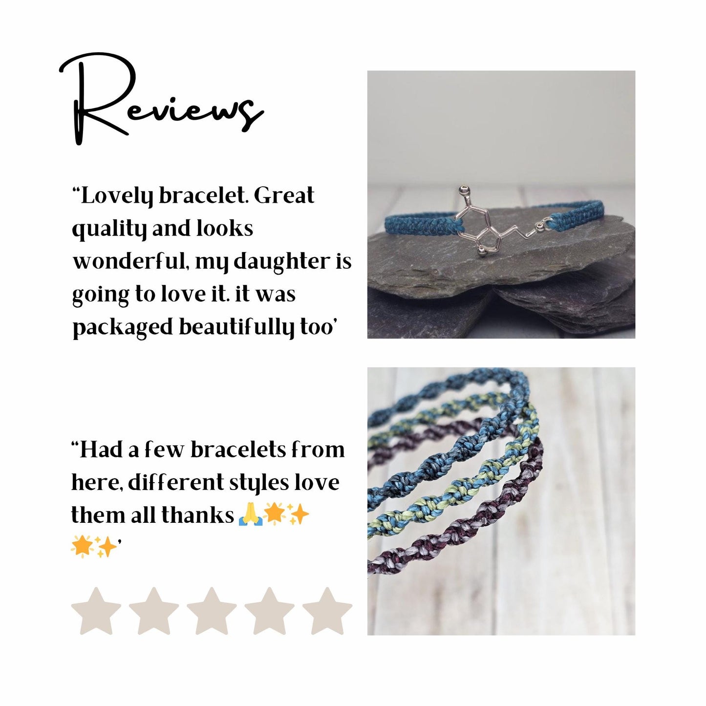 Gemstone Memory Wire Bracelet