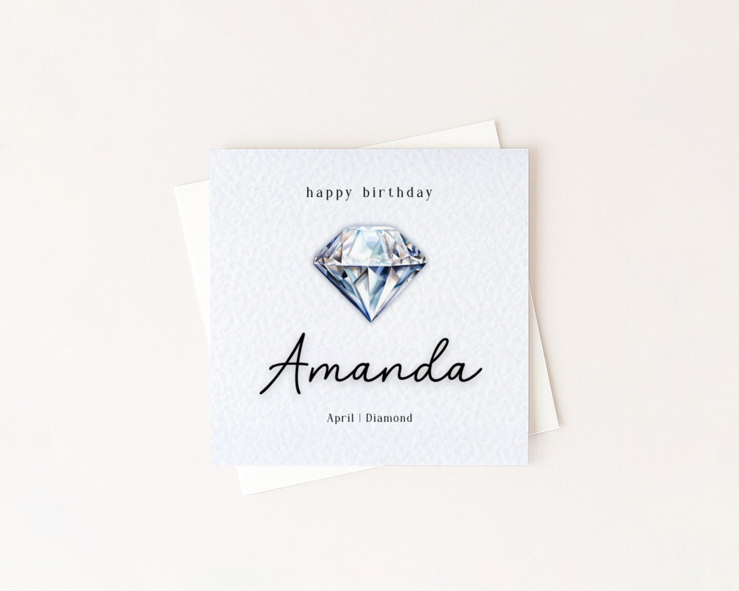 Personalised Birthstone Birthday Card | Gemstone Anniversary Card