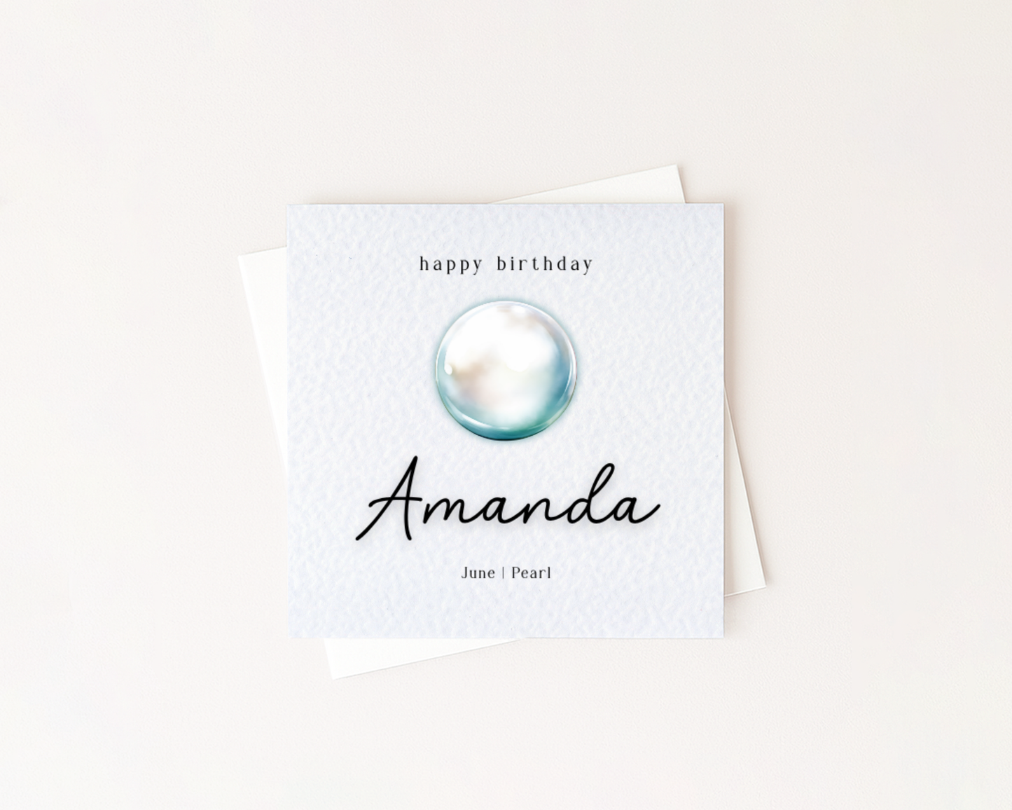 Personalised Birthstone Birthday Card | Gemstone Anniversary Card