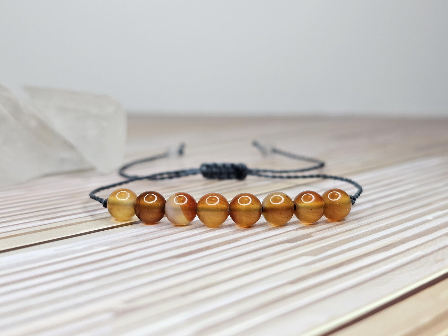 Carnelian Beaded Bracelet