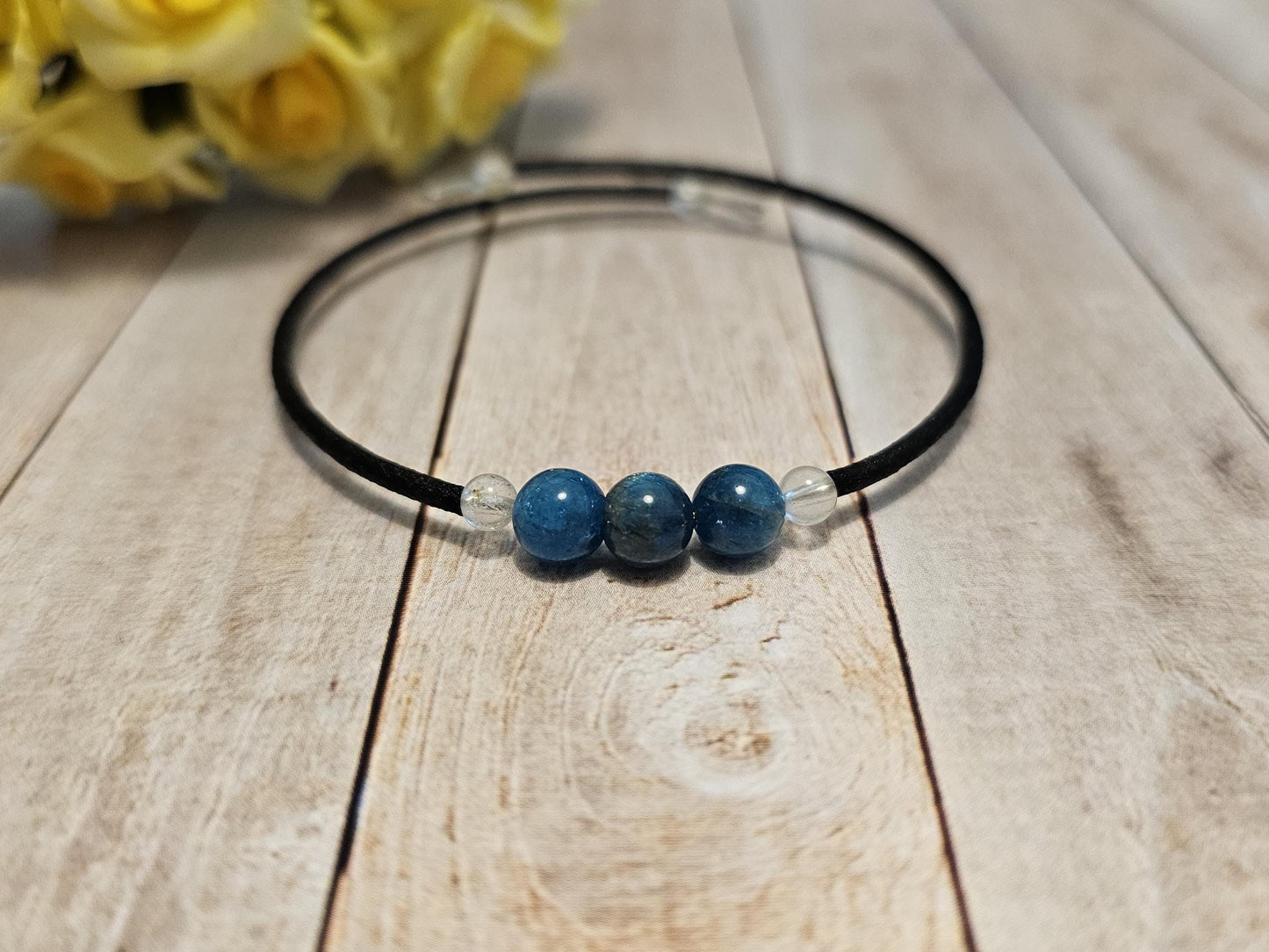 Apatite Memory Wire Bracelet