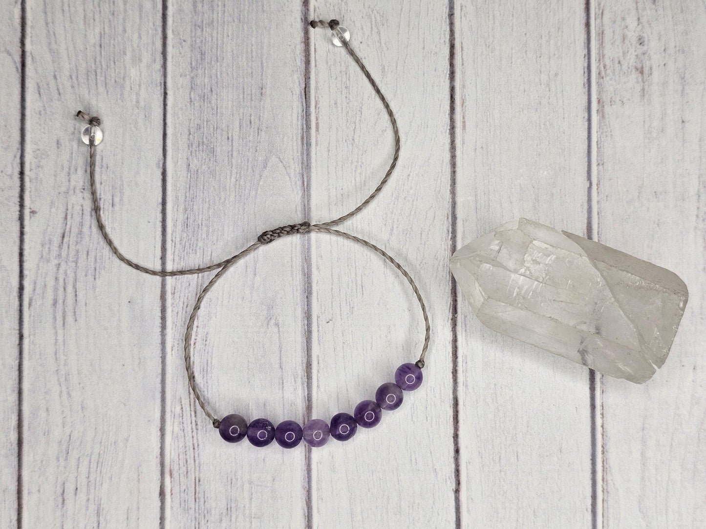 Amethyst Beaded Bracelet