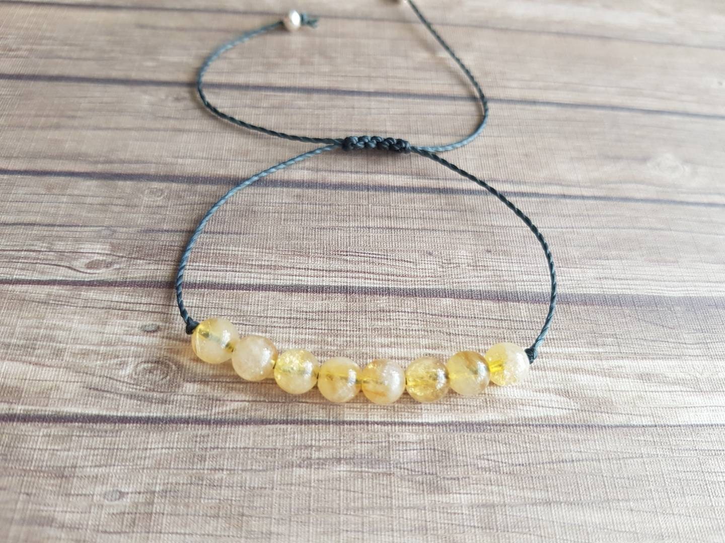 Citrine Beaded Bracelet