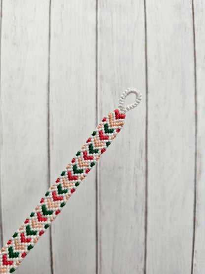 Chevron Friendship Bracelet – Handmade Cotton String Woven Bracelet