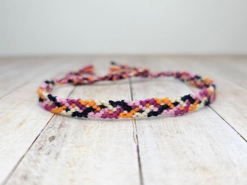 CrissCross Friendship Bracelet – Handmade Cotton String Woven Bracelet