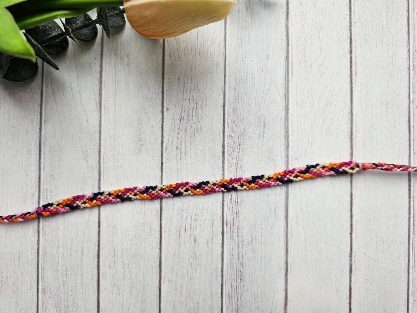 CrissCross Friendship Bracelet – Handmade Cotton String Woven Bracelet