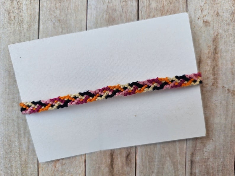 CrissCross Friendship Bracelet – Handmade Cotton String Woven Bracelet