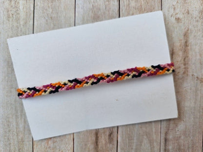 CrissCross Friendship Bracelet – Handmade Cotton String Woven Bracelet