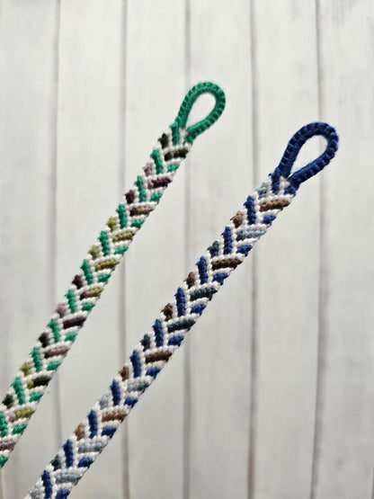 Ombre Chevron Friendship Bracelet – Handmade Cotton String Woven Bracelet