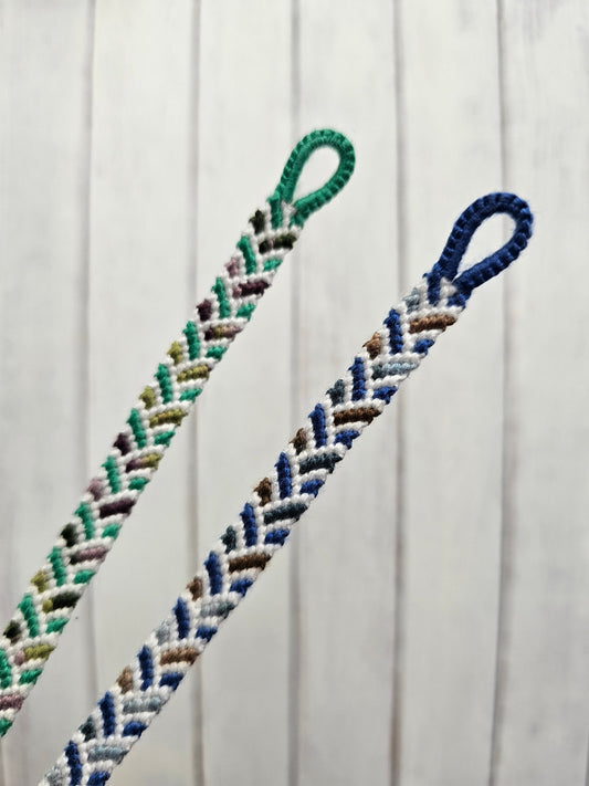 Ombre Chevron Friendship Bracelet – Handmade Cotton String Woven Bracelet