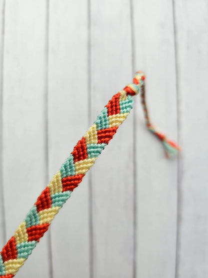Braid Friendship Bracelet – Handmade Cotton String Woven Bracelet