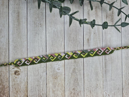 Greek Wave Friendship Bracelet – Handmade Cotton String Woven Bracelet