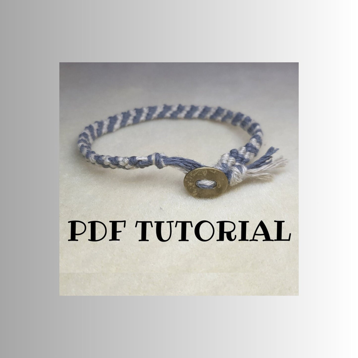 Candy stripe bracelet tutorial