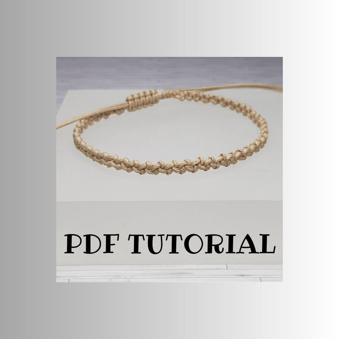 Half hitch macrame bracelet tutorial