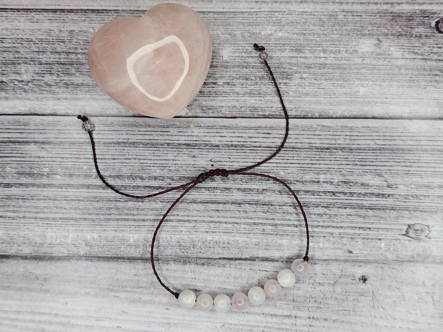 Inner Peace Crystal Bracelet | Rose Quartz and Moonstone