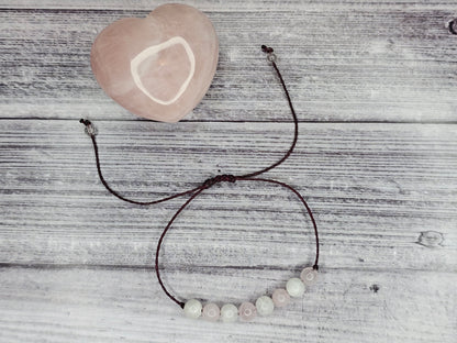 Inner Peace Crystal Bracelet | Rose Quartz and Moonstone