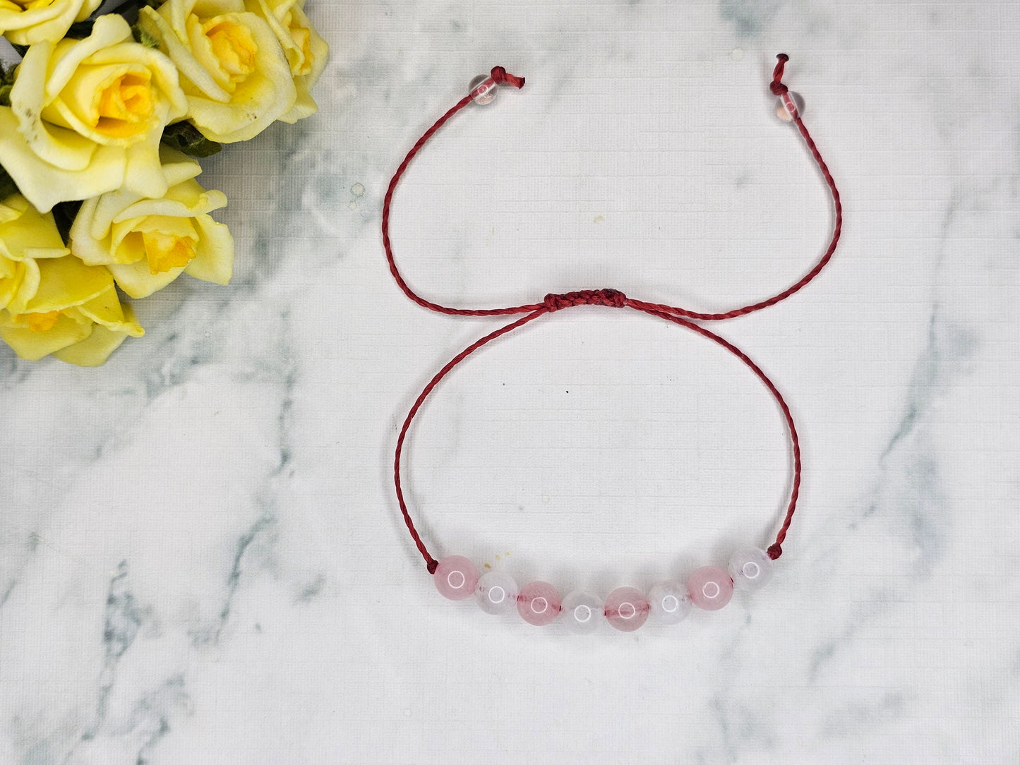 Inner Peace Crystal Bracelet | Rose Quartz and Moonstone