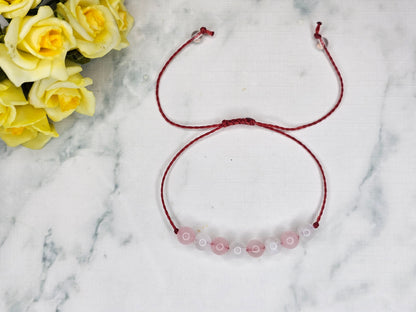 Inner Peace Crystal Bracelet | Rose Quartz and Moonstone