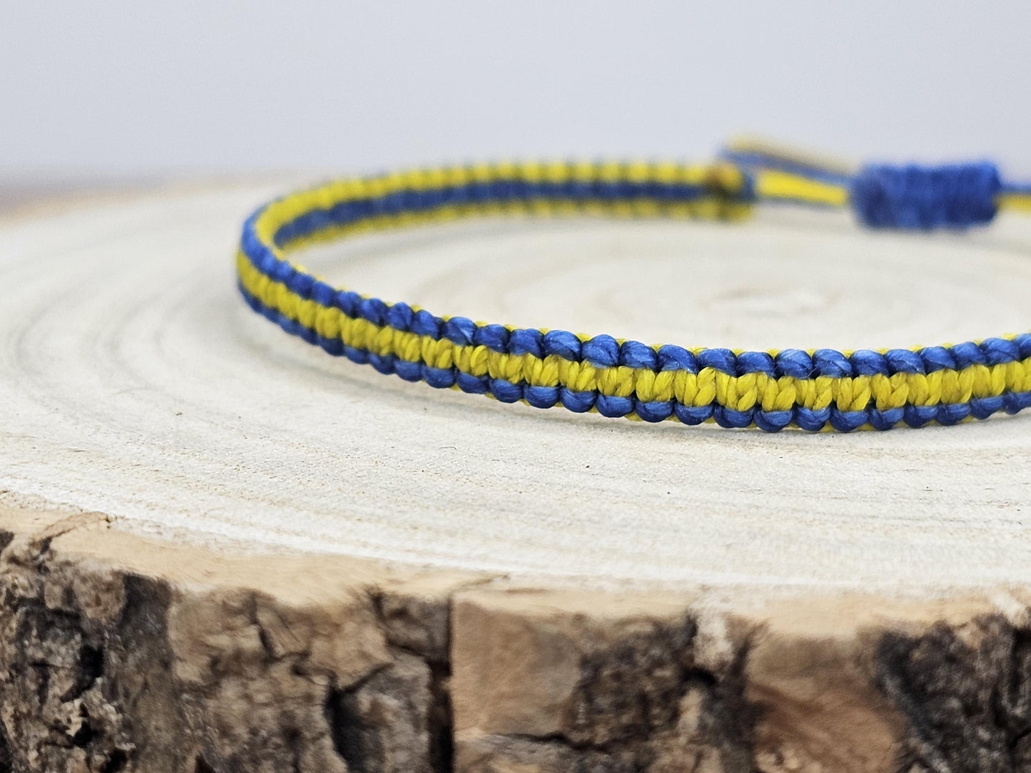 Hand Knotted Macrame Bracelet – Custom Cord Colour Adjustable Bracelet